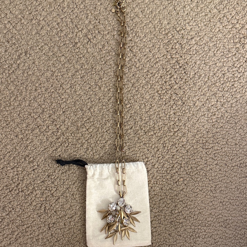 J. Crew Gold and Silver Starburst Necklace